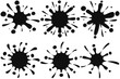 © Peter Simoncik - Black ink splashes