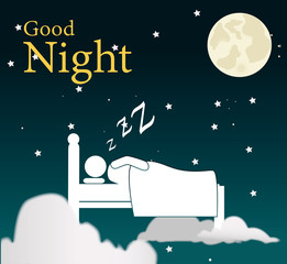 Canvas Print - good night design