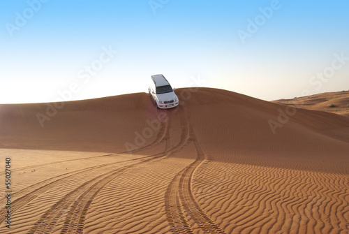 Naklejka dekoracyjna Dune riding in arabian desert