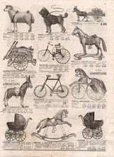 Vintage Victorian Toys Collection. Antique Shoping Catalog