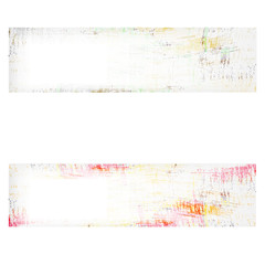 two abstract grunge banners