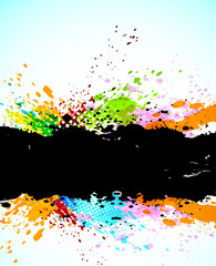 Aufkleber - Abstract grunge background