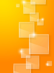 Aufkleber - Orange background
