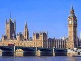 Fototapeta Big Ben - London, Parliament Building and Westminster Bridge