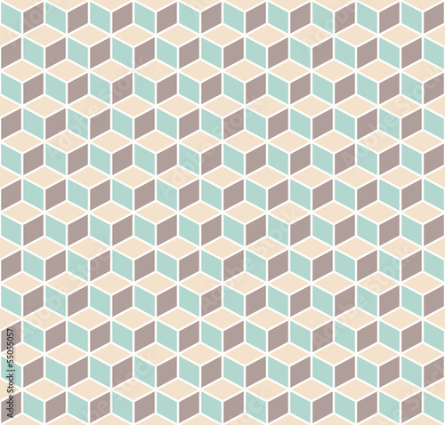 Naklejka dekoracyjna Abstract Isometric Shape Pattern Background