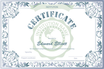 Certificate of Education Template