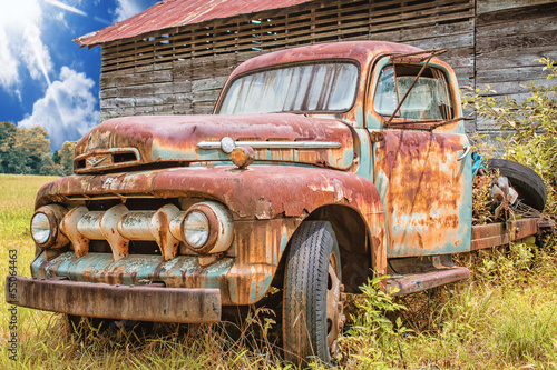 1950 Vintage Ford F5 Pickup Truck © orchidflower