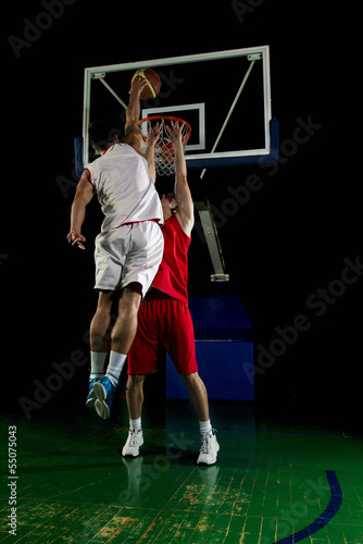 Foto-Leinwand ohne Rahmen - basketball player in action (von .shock)