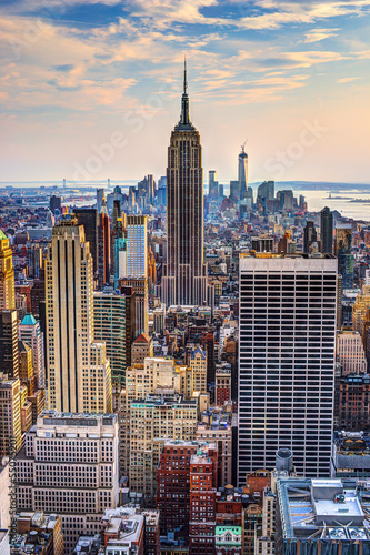 Fototapeta na wymiar New York City at Dusk