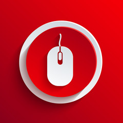 Wall Mural - vector red circle icon. eps10