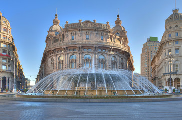 Piazza De Ferrari a Genova