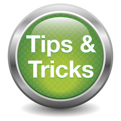 Sticker - Tips & tricks icon. green