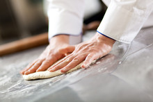 Chef Prepairing Dough