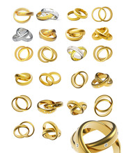 Collection Of Gold Wedding Rings