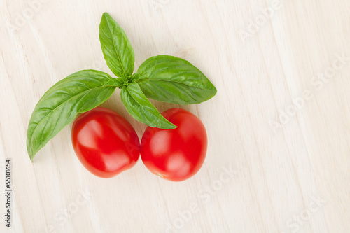 Tapeta ścienna Pomidory i bazylia