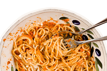 Canvas Print - Bowl of spaghetti