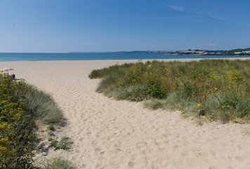 Canvas Print - Par beach Cornwall England near St Austell