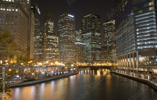 Naklejka samoprzylepna Panoramę Chicago