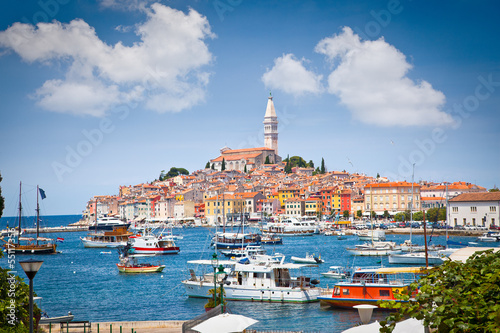 Obraz na płótnie canvas Stare miasto Istrii w Rovinj, Chorwacja.