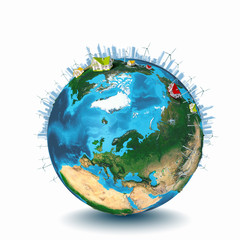Wall Mural - around th world