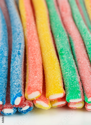 Naklejka na szybę Sweet jelly candies close-up