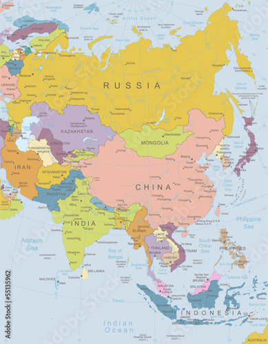 Fotoboard na płycie Asia -bardzo szczegółowe map.layers użyte.