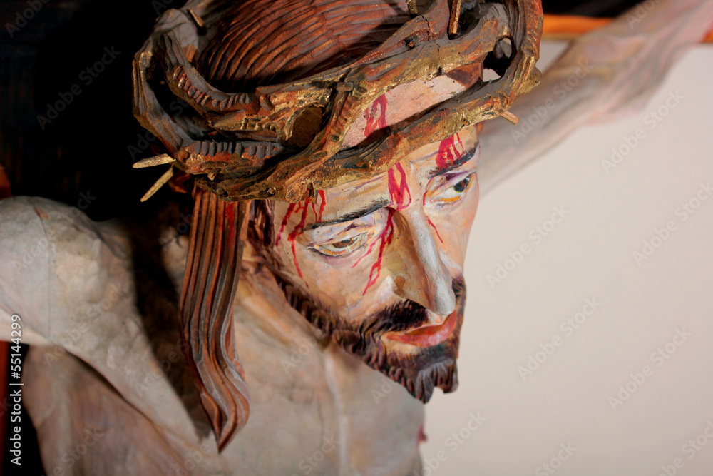Jezus na krzyżu - obrazy, fototapety, plakaty 