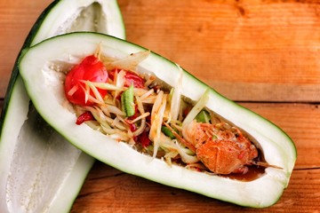 Canvas Print - Papaya salad