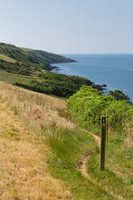 South West Coastal Path From Polkerris Cornwall Heading South