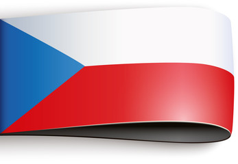 vector product label czech flag