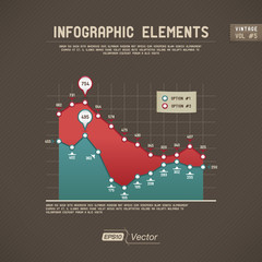 Canvas Print - Detailed colorful infographic elements