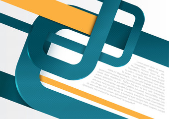 Fototapete - Vector abstract retro background with blue stripes for poster