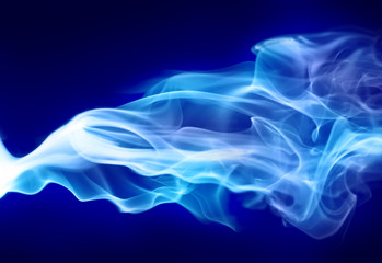 Wall Mural - bright blue smoke
