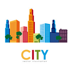 Sticker - city design