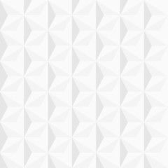 Wall Mural - 3d white geometric background