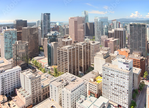 Tapeta ścienna Vancouver downtown, kolumbia brytyjska, Kanada