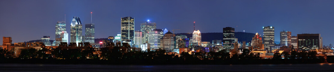 Sticker - Montreal over river at dusk