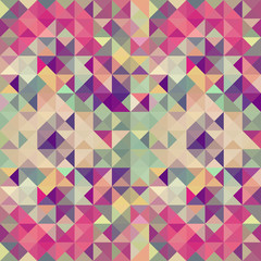 Wall Mural - vintage hipsters geometric pattern.