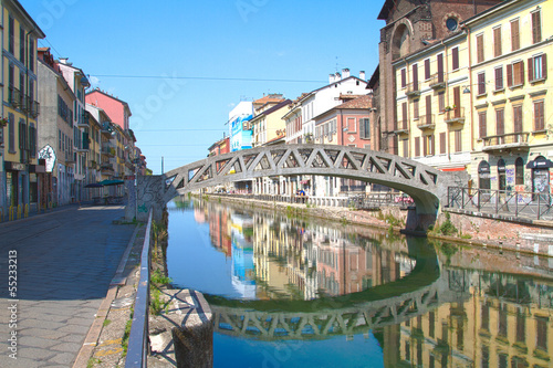 Naklejka na szybę Naviglio, Milan