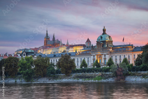 Obraz na płótnie canvas czteroczęściowy "tetraptyk" Praga.