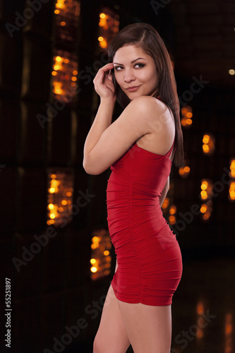 little red club dress