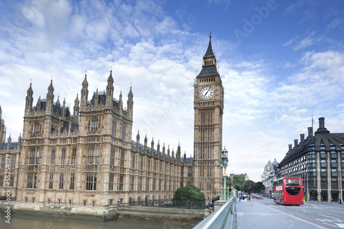 Obraz na płótnie canvas trzyczęściowy "tryptyk" Big Ben Londyn