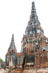 Ancient pagoda at Chaiwattanaram temple