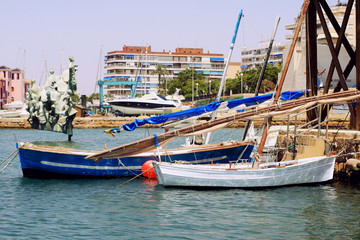 Two beautiful boats in the harbor