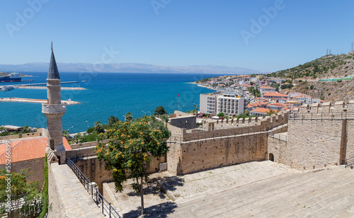 Fotoboard na płycie Widok cesme z zamku, Turcja