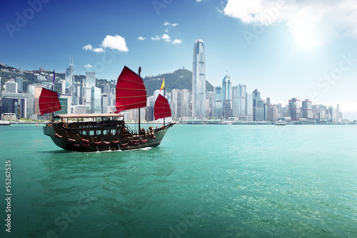 Board z aluminiowym obramowaniem Port w hong Kongu