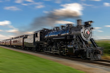 Historic Steam Train Passes Through The Fields2