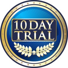 Wall Mural - Ten Day Trial Blue Medal