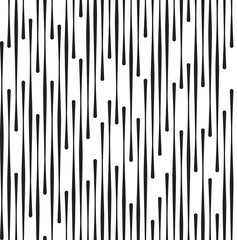 Black and White Abstract Geometric Vector Seamless Pattern.