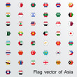 © kedsirin - Asia flags vector icon